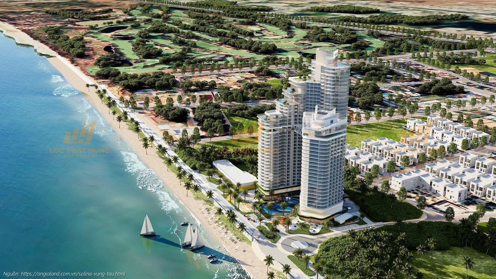 Phối cảnh tổng thể dự án căn hộ du lịch Solina Vũng Tàu của CĐT C-Holdings