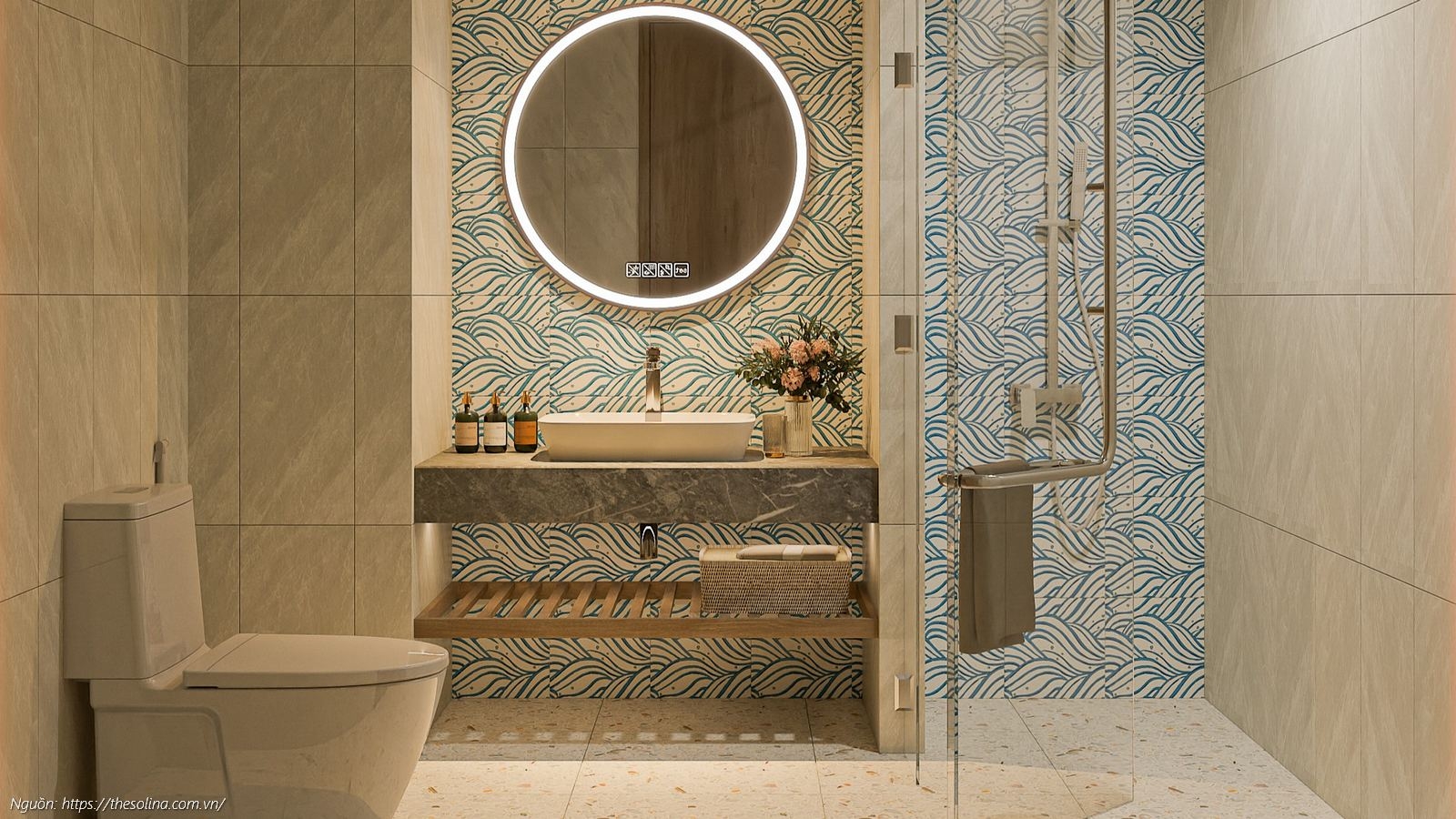 Nhà mẫu phòng WC căn hộ Studio 44.54m2 Solina Vũng Tàu