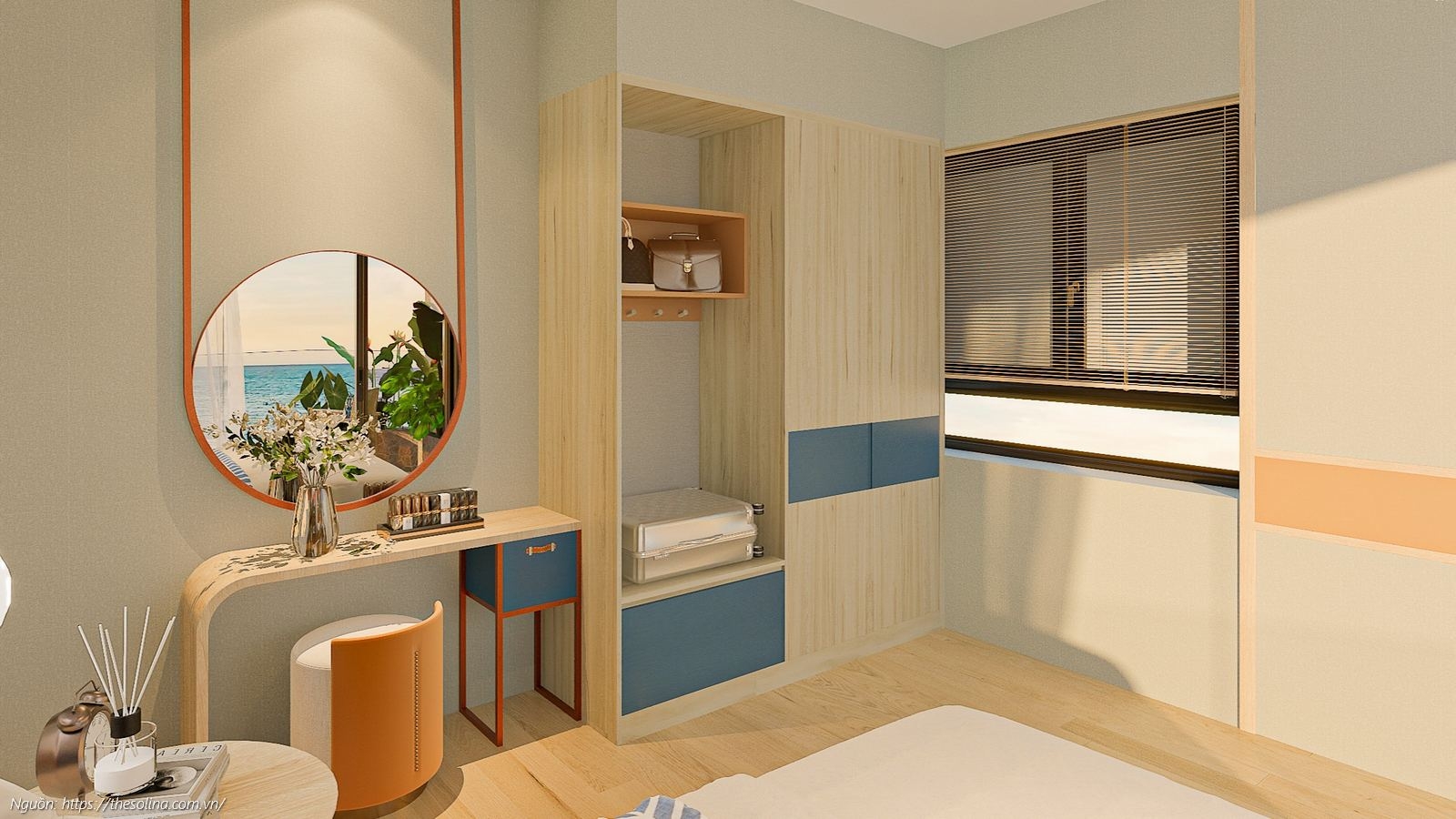 Nhà mẫu phòng ngủ master sang trọng tại căn hộ 1PN+ 70.75m2 Solina Vũng Tàu