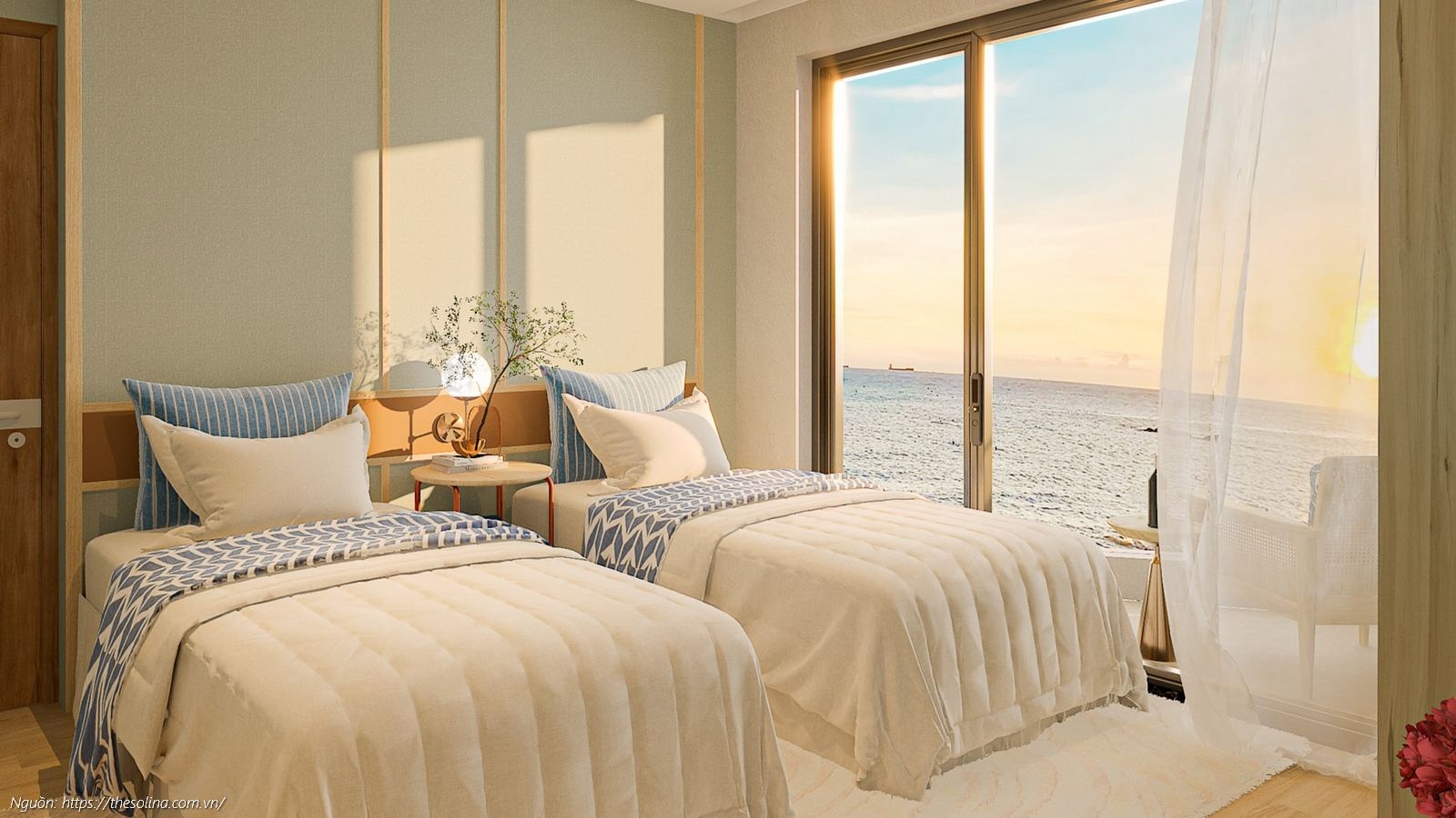 Nhà mẫu phòng ngủ master đẳng cấp tại căn hộ 2PN 91.19m2 Solina Vũng Tàu