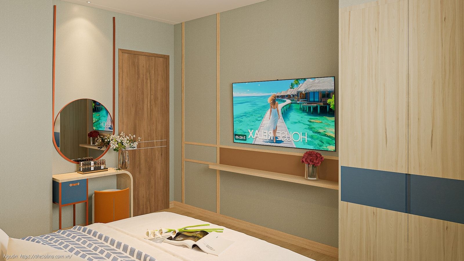 Nhà mẫu phòng ngủ master đẳng cấp tại căn hộ 2PN 91.19m2 Solina Vũng Tàu