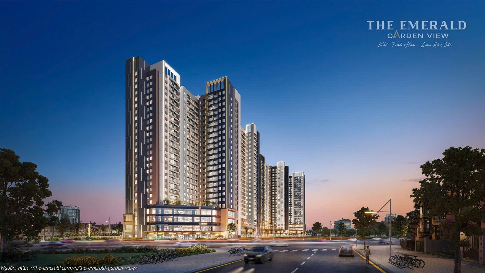 Phối cảnh tổng thể dự án căn hộ chung cư The Emerald Garden View Thuận An