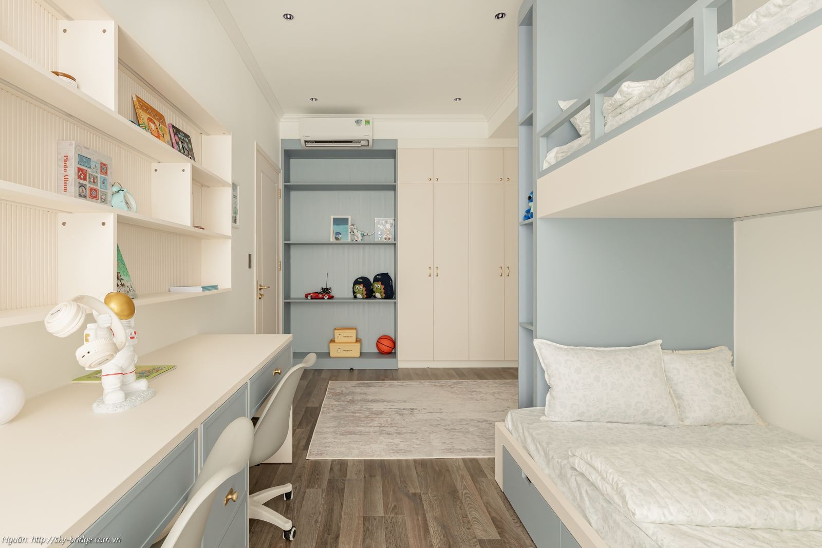 Phòng ngủ Master (Phòng 3) sang trọng đẳng cấp nhất tại căn hộ Sky Bridge 152m2