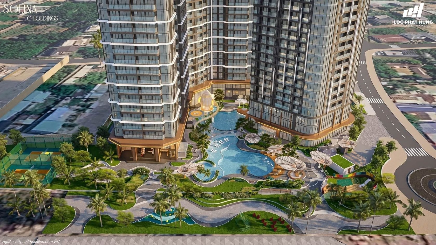 Công Viên Nước Căn Hộ The Solina Vũng Tàu C Holdings Vui Nhộn
