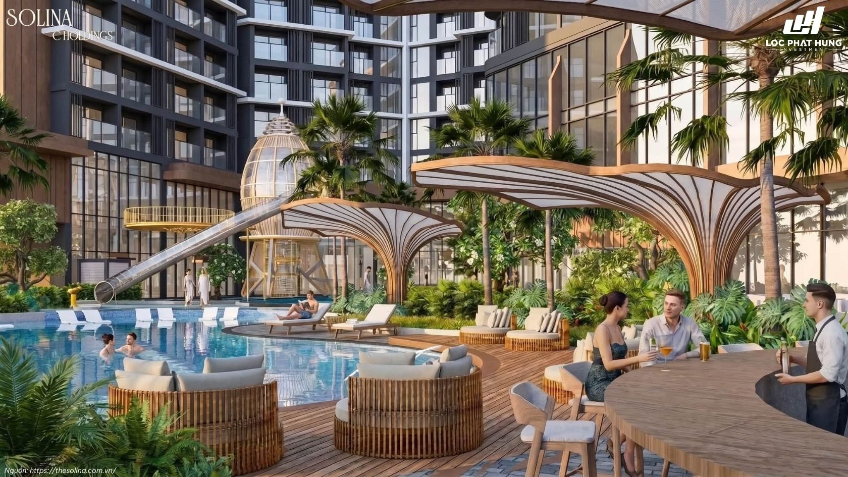 Công Viên Nước Căn Hộ The Solina Vũng Tàu C Holdings Vui Nhộn